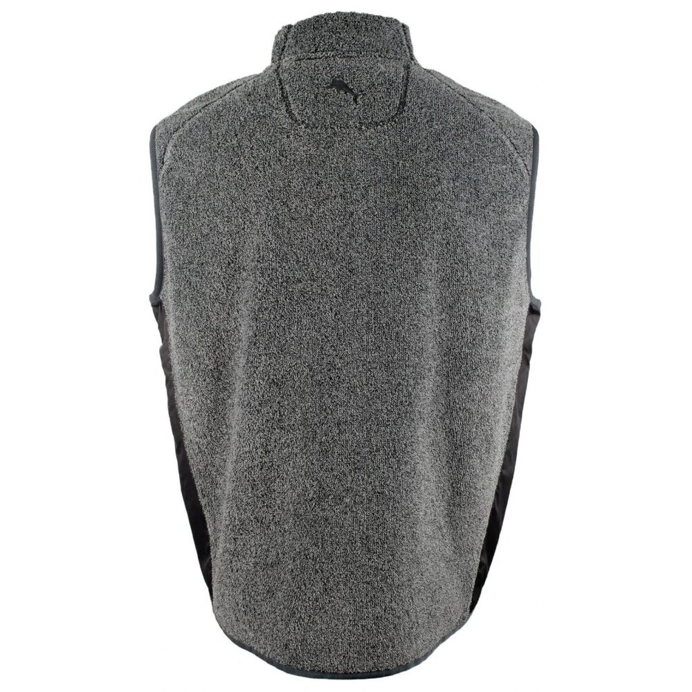 Tommy Bahama Men's Small Coal Cascade Cozy Plush Full Zip Vest with Pockets - Picture 5 of 6
